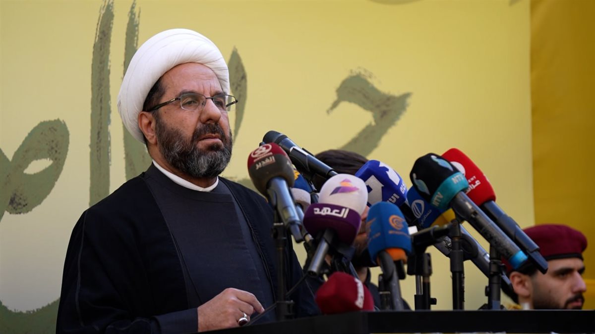 كلمة رئيس المجلس التنفيذي سماحة الشيخ علي دعموش في تشييع القائد الجهادي هيثم الطبطبائي وثلة من الشهداء 24-11-2025